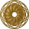 Ekena Millwork Loera Ceiling Medallion (Fits Canopies up to 6 1/4"), 26 5/8"OD x 4 1/2"ID x 1 3/8"P, Pharaohs Gold CM26LOPGS - alternate 1